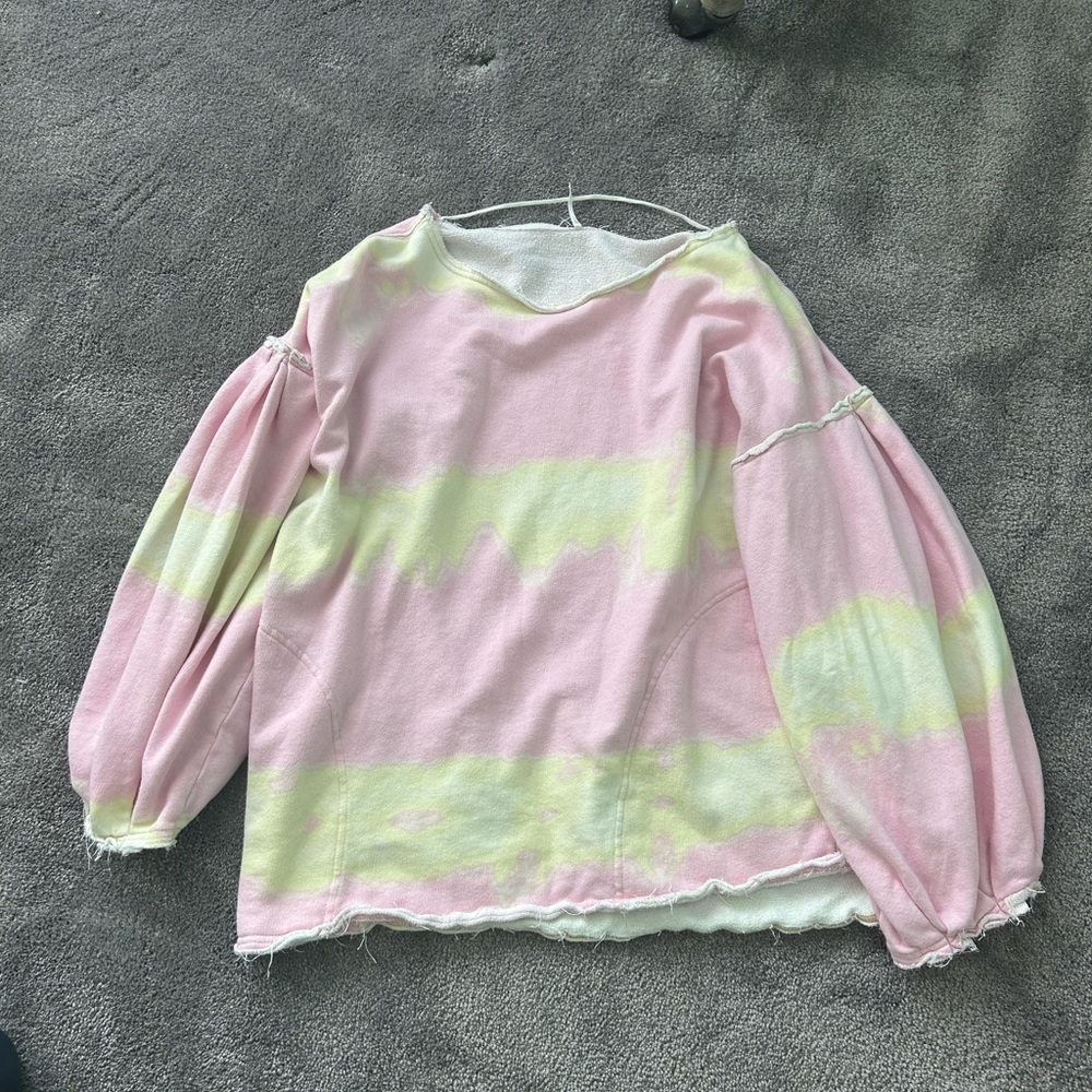 Free people tie dye sweatshirt